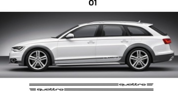 Samolepky Allroad quattro pro auta Audi A4 a A6