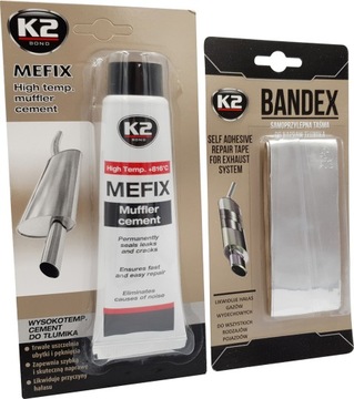 Zestaw do naprawy tłumika K2 BANDEX MEFIX CEMENT