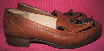 CLARKS narrative SKÓRZANE MOKASYNY 8D/41-42 26,5cm