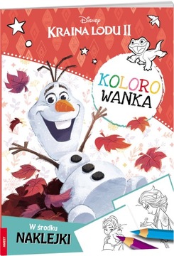 Kolorowanka z naklejkami. Kraina Lodu II