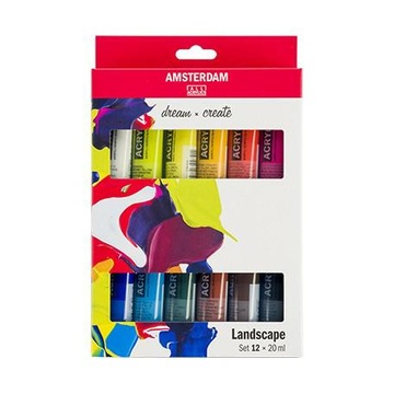 Farby Akrylowe 12x20ml LANDSCAPE AMSTERDAM Talens