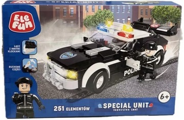 Klocki Elefun Special Unit Jednostka Swat 251 elementów ruchome części