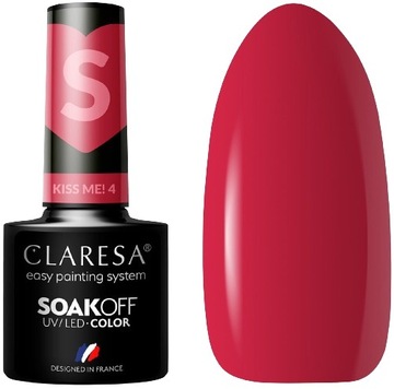 LAKIER HYBRYDOWY KISS ME! 4 -5g CLARESA Manicure Wysoka trwałość
