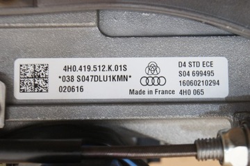 AUDI A8 4H SLOUPEC VOLANT ELEKTRICKÁ ŘÍDÍCÍ + MODUL ŘÍZENÍ SLOUPCE PORSCHE 4H0907705K