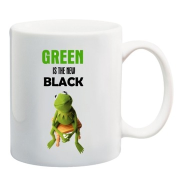 KUBEK kermit żaba green is the new black eko