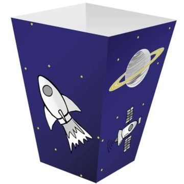 PUDEŁKA popcorn słodycze KOSMOS PAPIEROWE