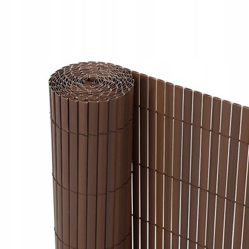 Mata PVC 100 cm x 3 m brązowa osłona balkon ogrodzenie