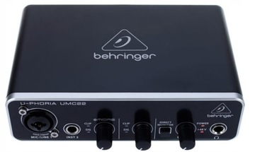 USB-ИНТЕРФЕЙС BEHRINGER UMC 22 С ПРЕДУСИЛИТЕЛЕМ MIDAS