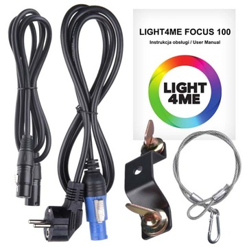 Светодиодная подвижная головка LIGHT4ME FOCUS 100 SPOT PRISMA