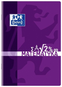 Zeszyt a5/60k oxford MATEMATYKA kratka fioletowy