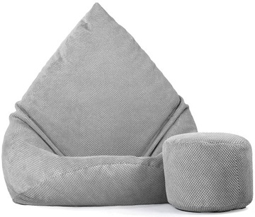 PUFA WOREK WELUR XXXL + PREZENT GRATIS | MEGA PLUSZOWY FOTEL SAKO