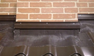 ЛЕНТА ДЛЯ ОБРАБОТКИ ДЫМОХОДА 290 мм ДЛЯ ОБРАБОТКИ ДЫМОХОДА 5 метров RAL8004 КИРПИЧ