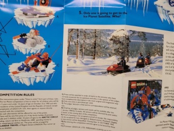UNIQUE Lego Система Ледяная планета 2002 Космический плакат буклет 1993