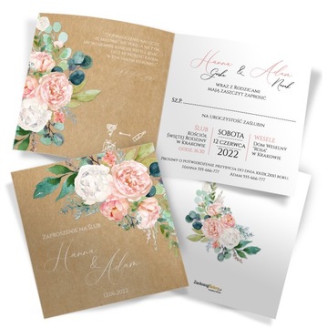 Свадебные приглашения Eco Boho деревенский гламур