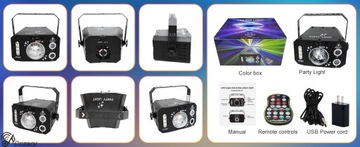 ДИСКО-ЛАМПЫ С 7 ЛИНЗАМИ ЛАЗЕРНОЕ ОСВЕЩЕНИЕ ДЛЯ БАРА