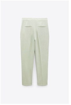 Zara super spodnie chinosy zielone miętowe 36