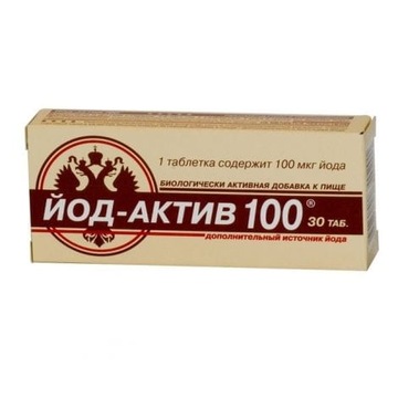 Jod-Activ 100 30 tab. 0,25 g tarczyca