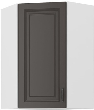 SZAFKA WISZĄCA NAROŻNA STILO GRAFIT BIAŁY 58X90