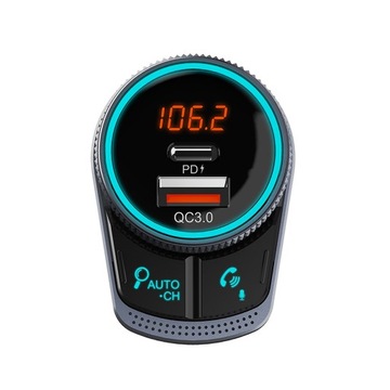 FM AUX QC3.0 38 Вт передатчик с автопоиском