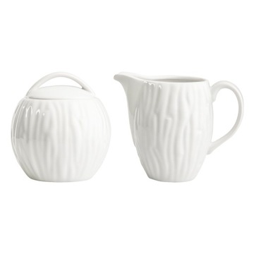 Cukiernica i dzbanek na mleko porcelana MariaPaula Natura 330 ml