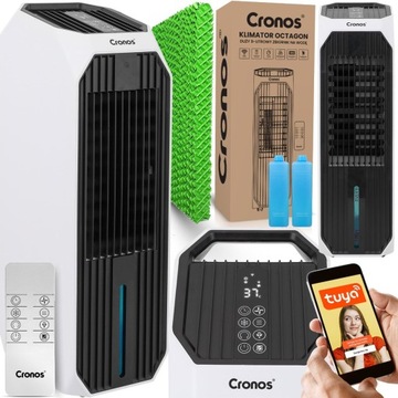 KLIMATOR KLIMATYZER WENTYLATOR PRZENOŚNY 9L JONIZACJA WiFi + PILOT 6W1