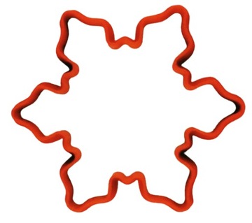 FOREMKA WYKRAWACZ CIASTEK ŚWIĘTA ŚNIEŻYNKA XXL 15 cm