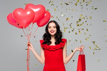 Duży zestaw 100 Balonów Serca Czerwone Ślub Urodziny Komunia MOCNE DUŻE