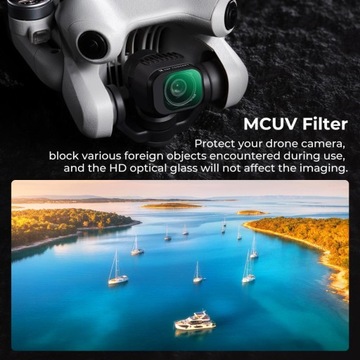 Набор поляризационных фильтров CPL + UV + ND8 + ND16 для DJI Mini 4 Pro K&F