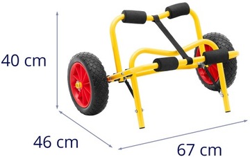Транспортная тележка для каноэ, складная, до 75 кг.