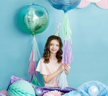 Бумажные шапки РУСУЛКА Радужная Русалка на день рождения ARIELKA 6 шт