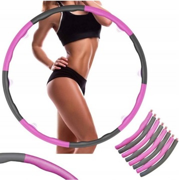 HULA HOP ODCHUDZAJĄCE KLASYCZNE Z WYPUSTKAMI KOŁO HULAHOP SKŁADANE 95 cm