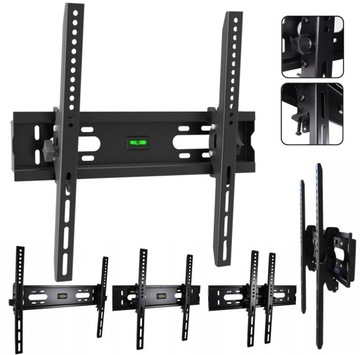 MARKOWY MOCNY UCHWYT ART TO TELEWIZORÓW DO 400X400 55 CALI PŁASKI UCHYŁ