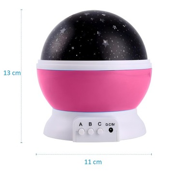 ВРАЩАЮЩИЙСЯ НОЧНИК ПРОЕКТОР ЗВЕЗД НЕБО 2в1