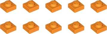 LEGO Płytka 1x1 Pomarańczowy 4524929 3024 - 10szt