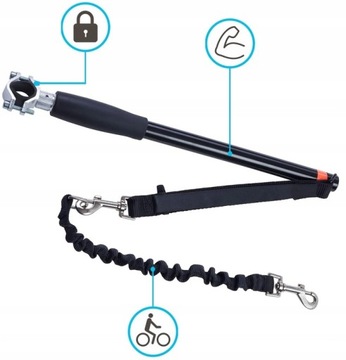 ПОВОДОК, РОЛИК, ВЕЛОСИПЕДНАЯ СТРЕЛКА ДЛЯ СОБАК, Сильные велосипедные прогулки