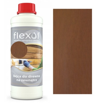 Bejca wodna kolor ORZECH zewnętrzna do drewna 1 L 1000ml