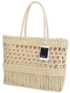 ТУРБО СУМКИ ЖЕНСКАЯ СУМКА КОРЗИНА соломенного цвета