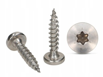 Чечевицеобразные шурупы по дереву 6х30 Torx A2 ​​5 шт.