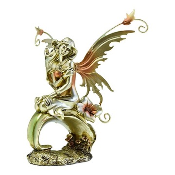 Żywica wróżka anioł statua ogrodowa figurka dekoracja krajobrazowa styl A