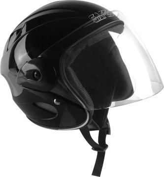 KASK MOTOCYKLOWY DZIECIĘCY SKUTER QUAD ATV GOKART ROLKI CZARNY DZIECKA