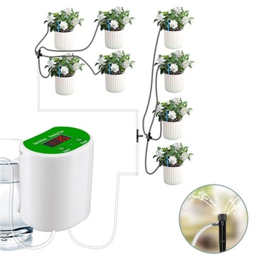 АВТОМАТИЧЕСКАЯ СИСТЕМА КАПЕЛЬНОГО ПОЛИВА С ТАЙМЕРОМ, ЗАРЯДКА через USB