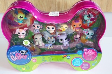 НОВЫЙ НАБОР Littlest Pet Shop из 12 фигурок LPS CAN mega УНИКАЛЬНЫЙ Hasbro