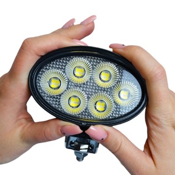LAMPA ROBOCZA LEDOWA 24 LED 24W 12-24V DIODY OSRAM OWALNA MINI HALOGEN