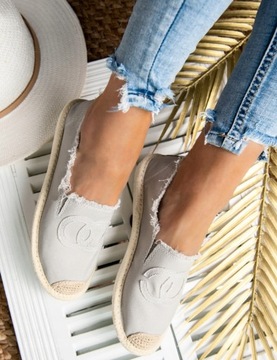 СЕРЫЕ КРОССОВКИ CHANEL ESPADRILES 38