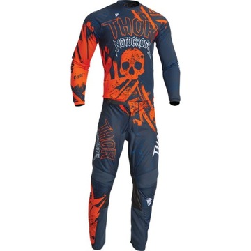 BLUZA DZIECIĘCA NA CROSSA ATV THOR YOUTH SECTOR GNAR MIDNIGHT/ORANGE M