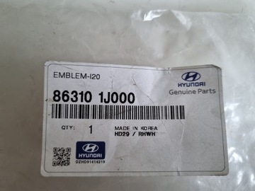 HYUNDAI I20 ZNAKY ZNAK 86310-1J000 ORIGINÁLNÍ