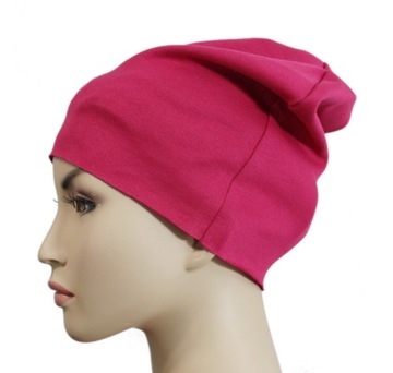 ШАПКА-БИНИ, универсальная, хлопок, КОРИЧНЕВАЯ