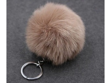 БРЕЛОК, СУМКА И РЮКЗАК-КУЛОН ИЗ МЕХА ПОМПОНА