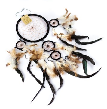 ŁAPACZ SNÓW DREAMCATCHER 45cm - Czarny