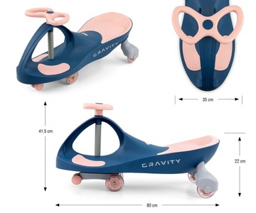 Гравитационный аттракцион со светодиодной подсветкой для детей Gravity Milly Mally